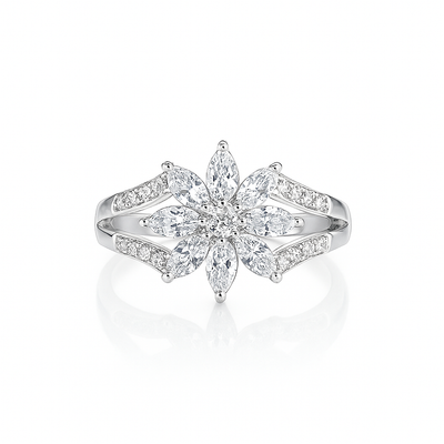 Flower Cluster Ring