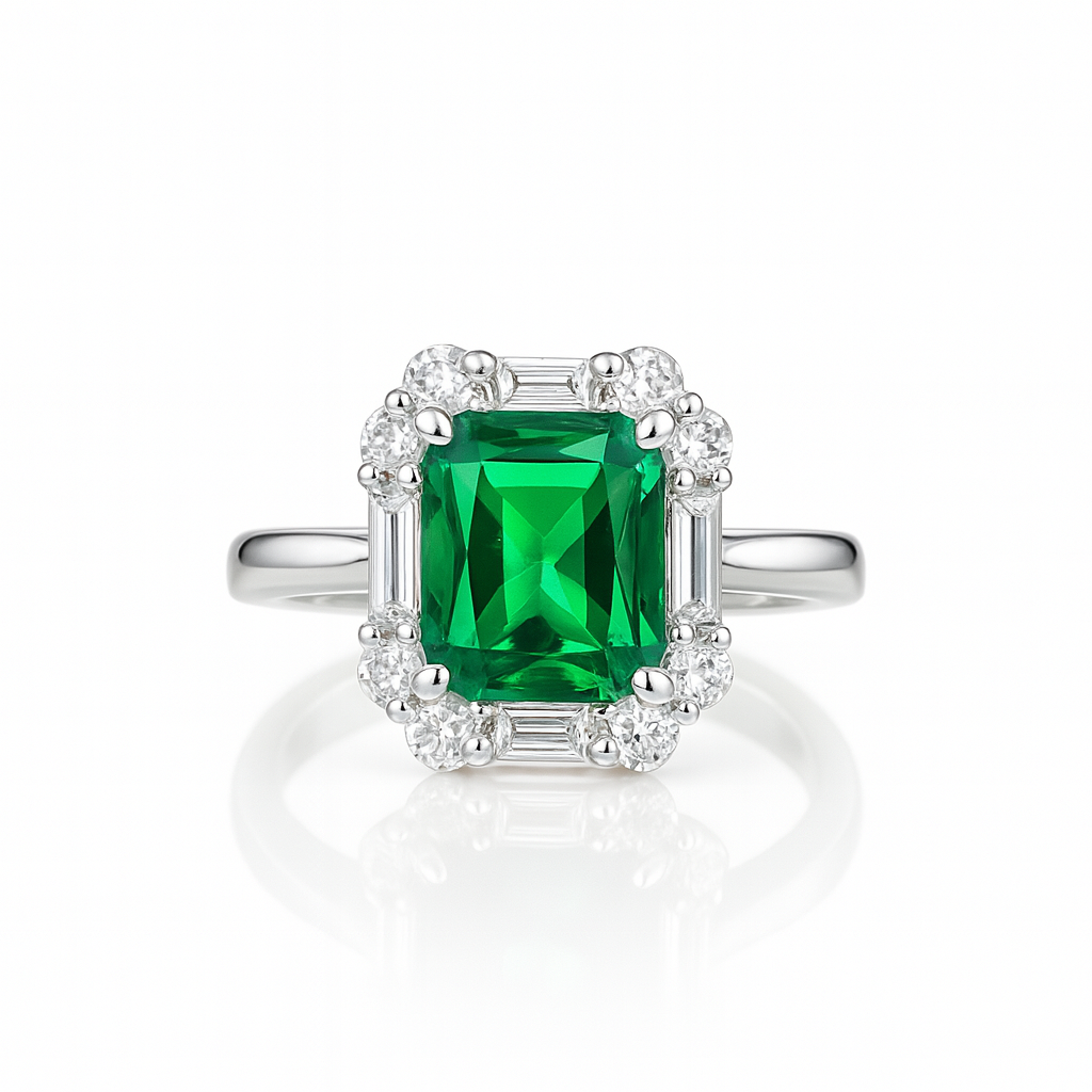 Emerald Starburst Ring.