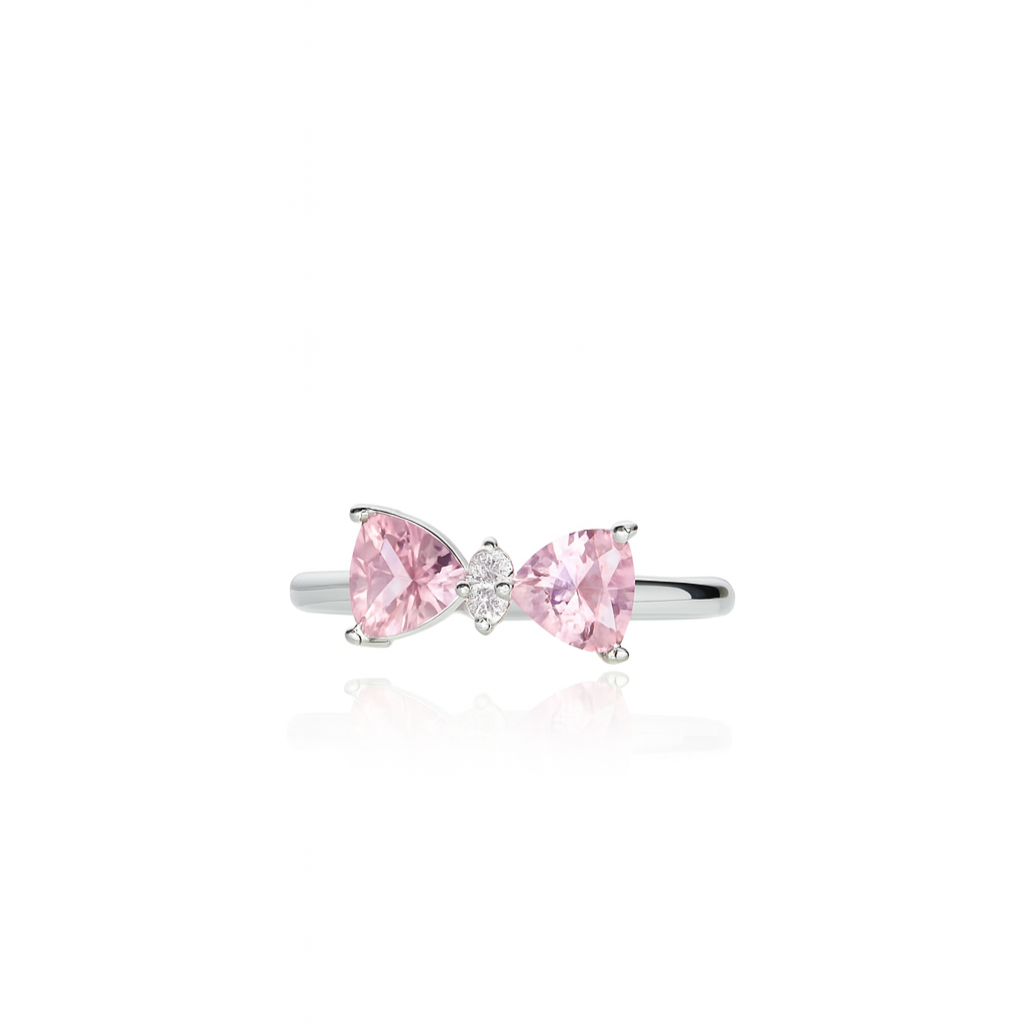 Noir Bow Marquise Ring,