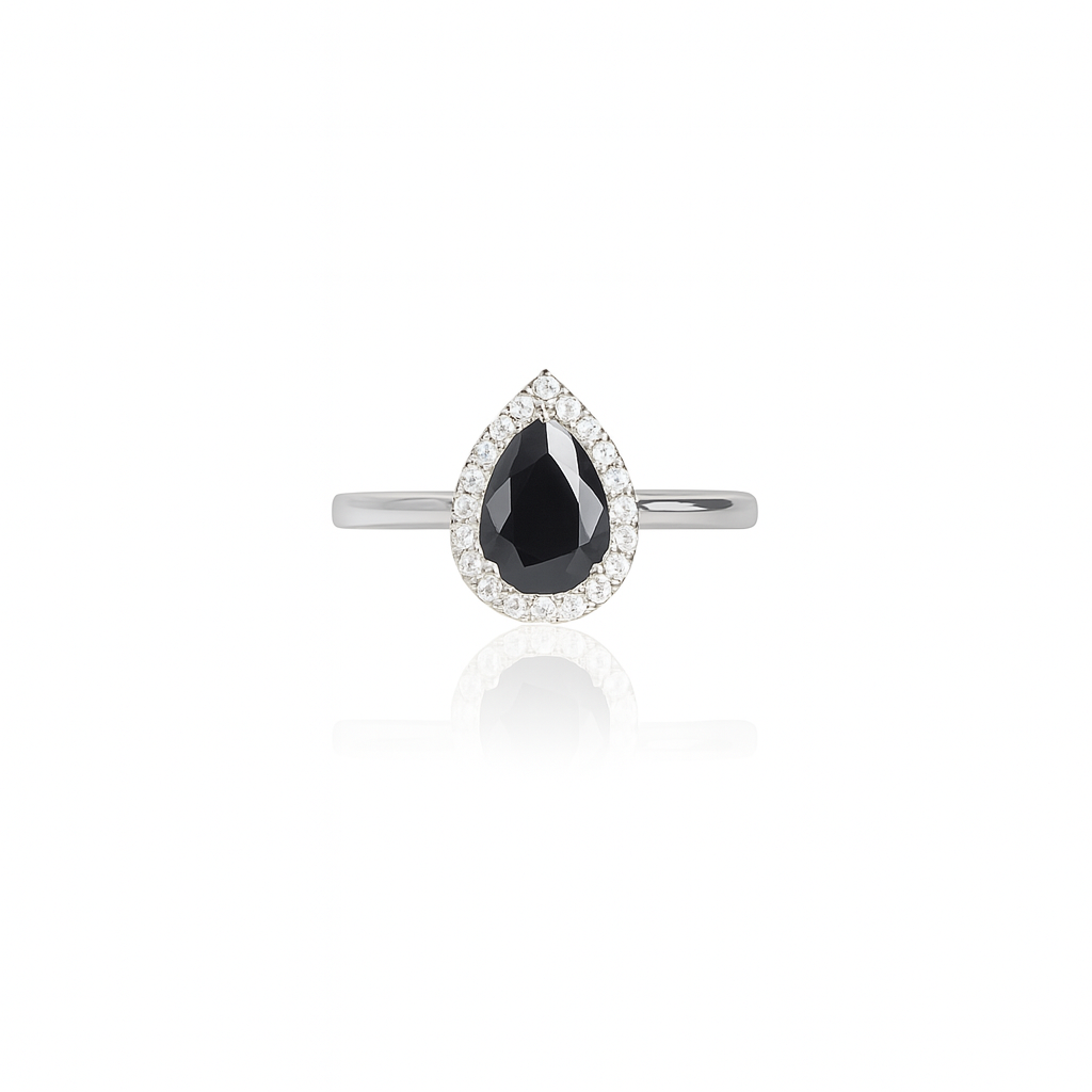 Dewdrop Halo Ring