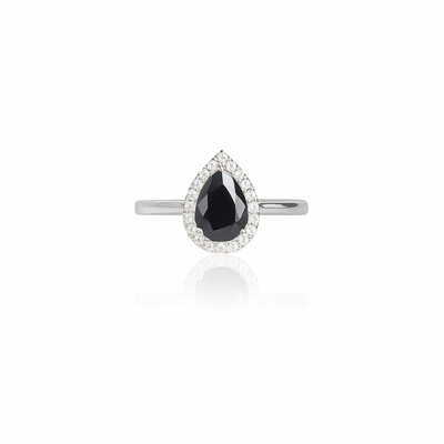 Dewdrop Halo Ring