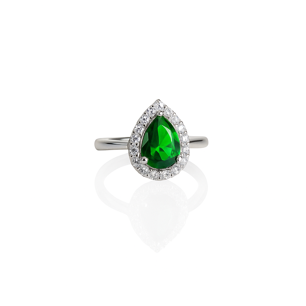 Dewdrop Halo Ring