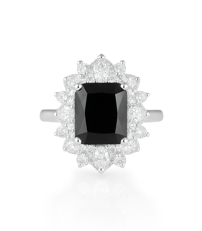 Black Gemstone Ring