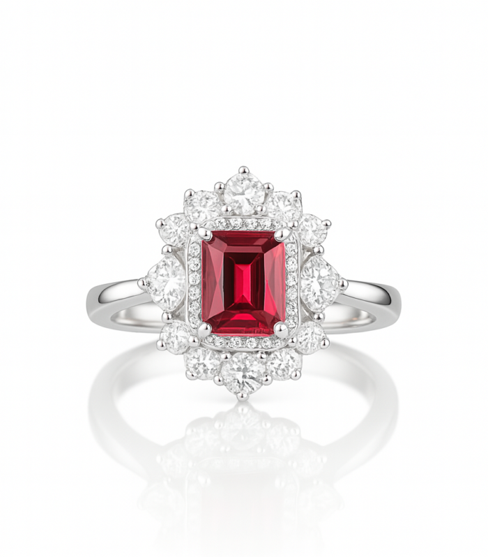 Ruby Starburst Ring