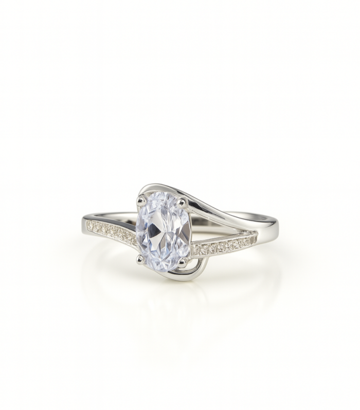 Quartz Ribbon Ring
